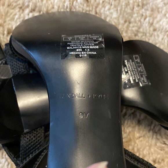 Kendall & Kyle Women's Black Sandal Stiletto’s Size 9M - Picture 6 of 13